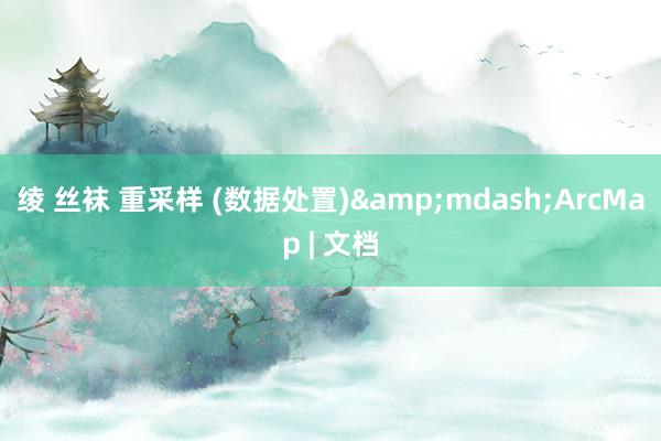 绫 丝袜 重采样 (数据处置)&mdash;ArcMap | 文档