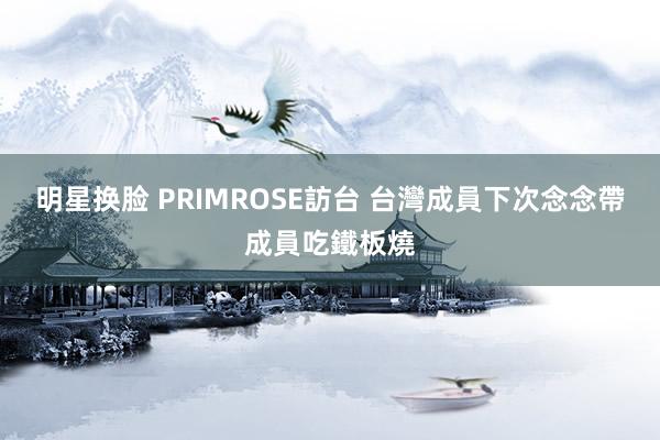 明星换脸 PRIMROSE訪台 台灣成員下次念念帶成員吃鐵板燒